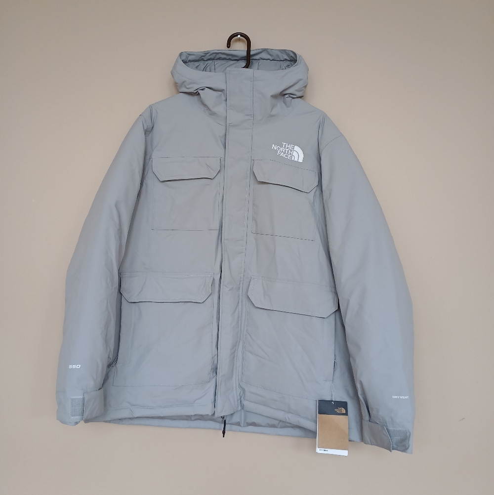 The North Face Grey Mens Winter Jacket Size Large Nwt